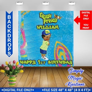 Fondo de cumpleaños del Príncipe - Solo archivo digital