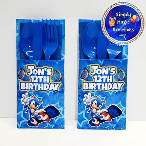 Sonic Custom Cutlery Holder | Cutlery Pouch Holder |  Cutlery Holder