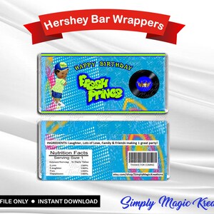 Prince - Hershey Bar Wrapper - Instant Download