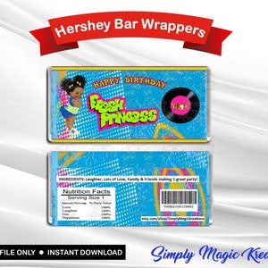 Fresh Princess - Hershey Bar Wrapper - Instant Download