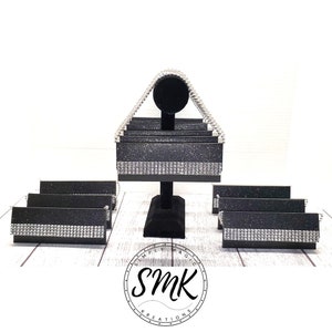 Hershey Bar Purses / Clutch Bag Box Party Favors | Custom Party Favors | Candy Bar NOT included | Black Glitter \ Silver Rhinestones |
