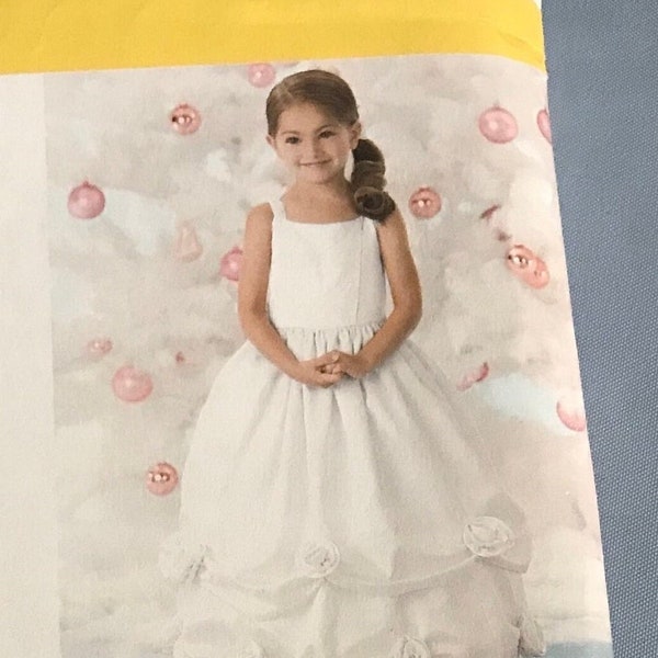 Simplicity 3943 Size BB 5-8 Girl's Uncut, Factory Fold, FF, Special Occasion Dress, Wedding, Baptism, Communion, Costumes, Dance