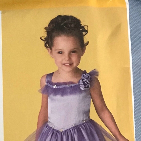 Simplicity Pattern,Girl's BB 5-8,6 Stys Pattern 2463,Uncut,Factory Fold, FF, Special Occasion Dress,Wedding,Baptism,Communion,Costumes,Dance