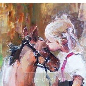Gentle Friends, Re-Design, Decoupage,A1 Sheet, 23.4″X33.1″, Mulberry Tissue Paper, Rustic, Weathered,Mixed Media, Furniture, Home Decor,