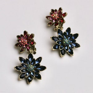 Heidi Daus “Leaping Lily Pads” Crystal Accented Drop Earrings