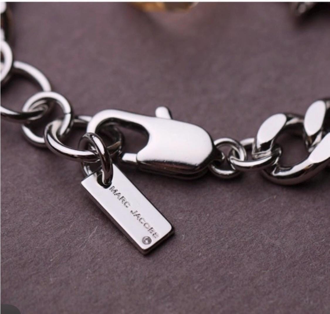 ブレスレット Perfect Charm Bracelet - Marc Jacobs - l - Silver Marc Jacobs Perfect Charm Bracelet - Etsy