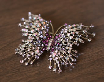 Nolan Miller Crystal butterfly Brooch