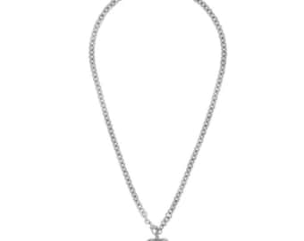 Roxanne Assoulin The Mini Puffy Heart Necklace in Silver