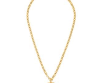 Roxanne Assoulin The Mini Puffy Heart Necklace in Gold