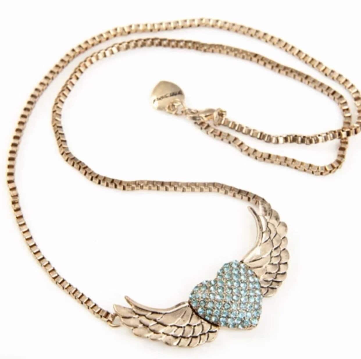 Betsey johnson angel shop wing necklace