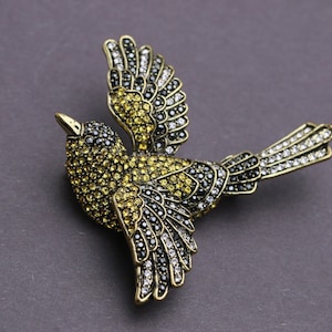 Heidi Daus &quot;Sparkling Swallow” Red Crystal Bird Pin