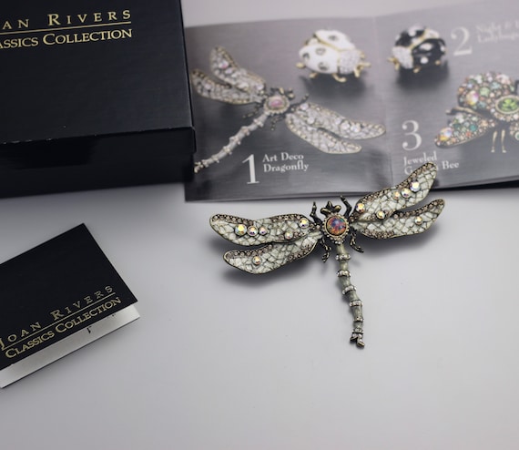 Joan Rivers 15th Anniversary DRAGONFLY BROOCH Pin