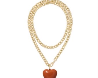Roxanne Assoulin The Big Puffy Heart Charm Necklace - Sienna