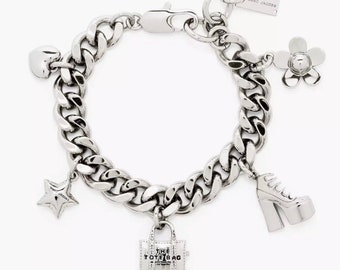Marc Jacobs the Mini Icon Charm Bracelet in Silver - Etsy