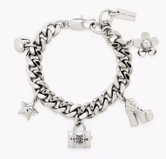Marc Jacobs the Mini Icon Charm Bracelet in Silver - Etsy