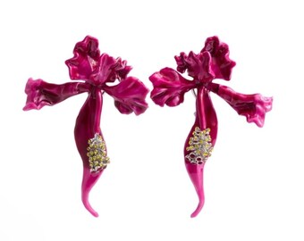 Marc Jacobs Future Floral Embellished Drop Earrings