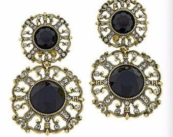 Heidi Daus “How Suite It Is” Crystal Drop Earrings