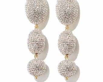 Lele Sadoughi 14K Yellow Goldplated & Bubble Triple Drop Earrings