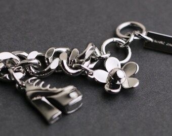 ブレスレット Mini Icon Charm Bracelet - Marc Jacobs - l - Silver Women's The Mini Icon Charm bracelet | MARC JACOBS | 24S