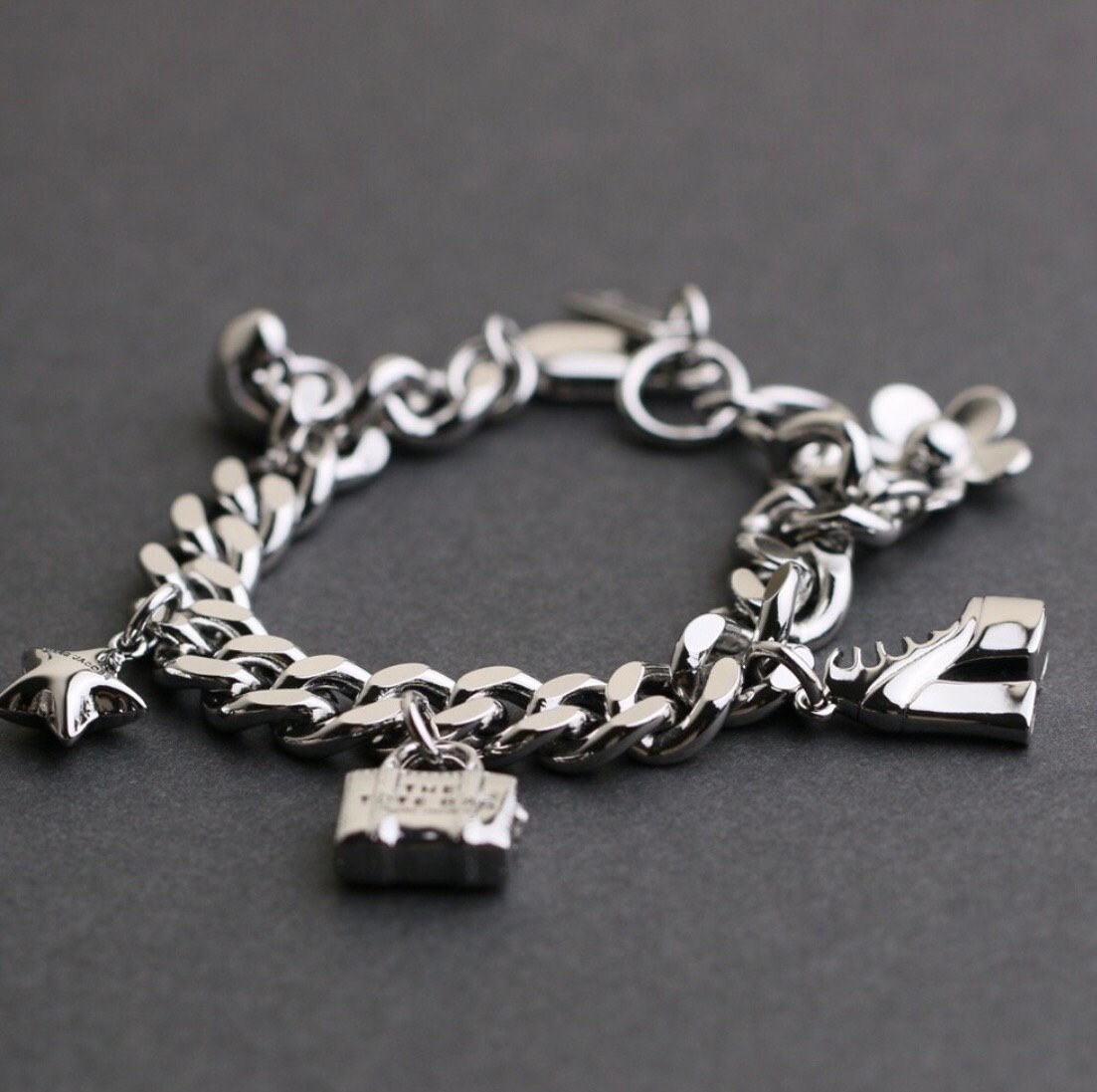 Marc Jacobs the Mini Icon Charm Bracelet in Silver - Etsy