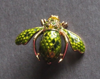 Joan Rivers Snake Skin Bee Pin