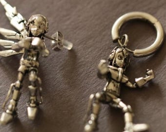 Heaven by Marc Jacobs Robot Earrings - Etsy UK
