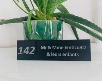 Plaque nom boite aux lettres