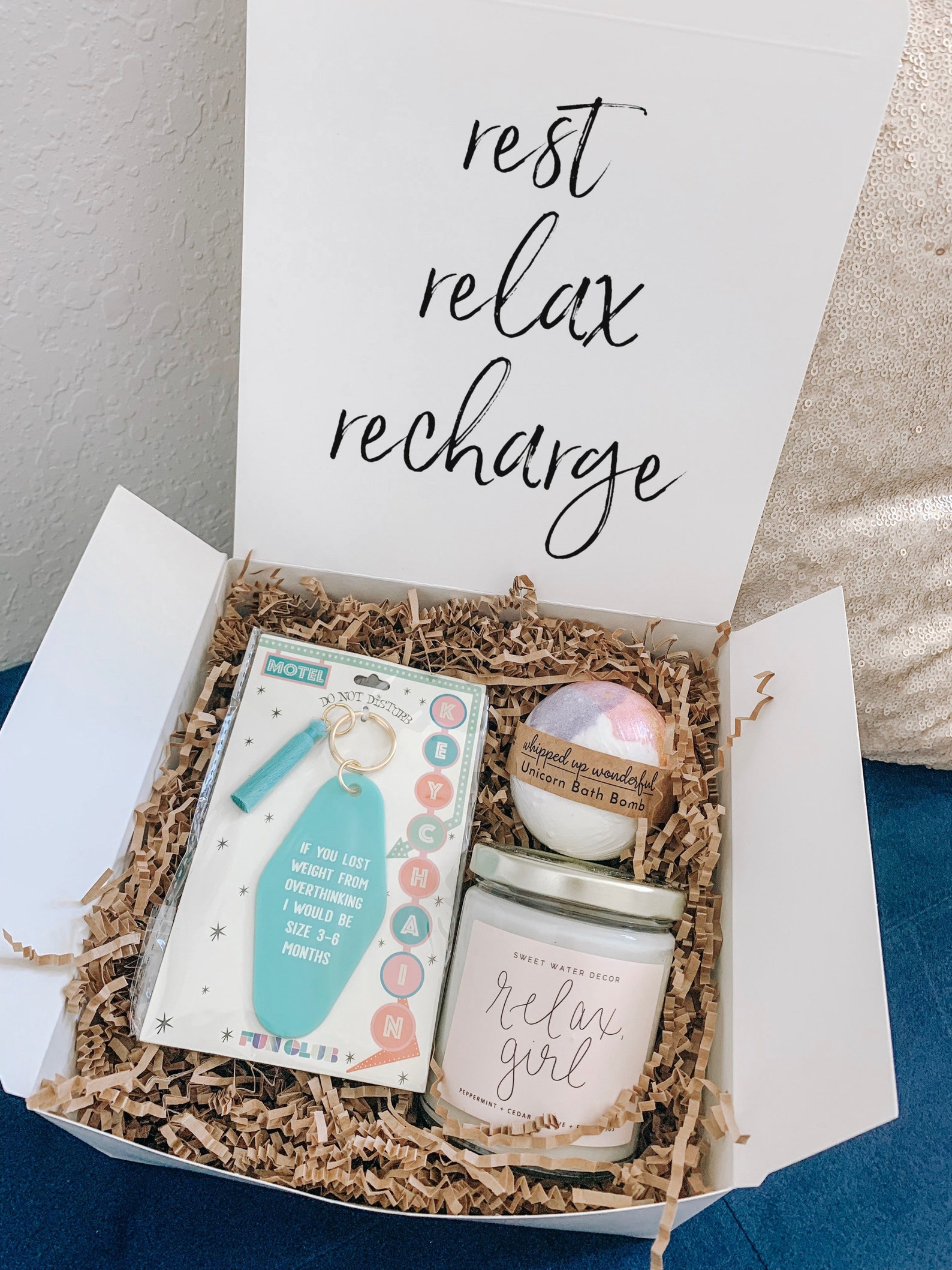 Rest and Relax Gift / Thinking of You Gift / Miss You Gift Box Etsy