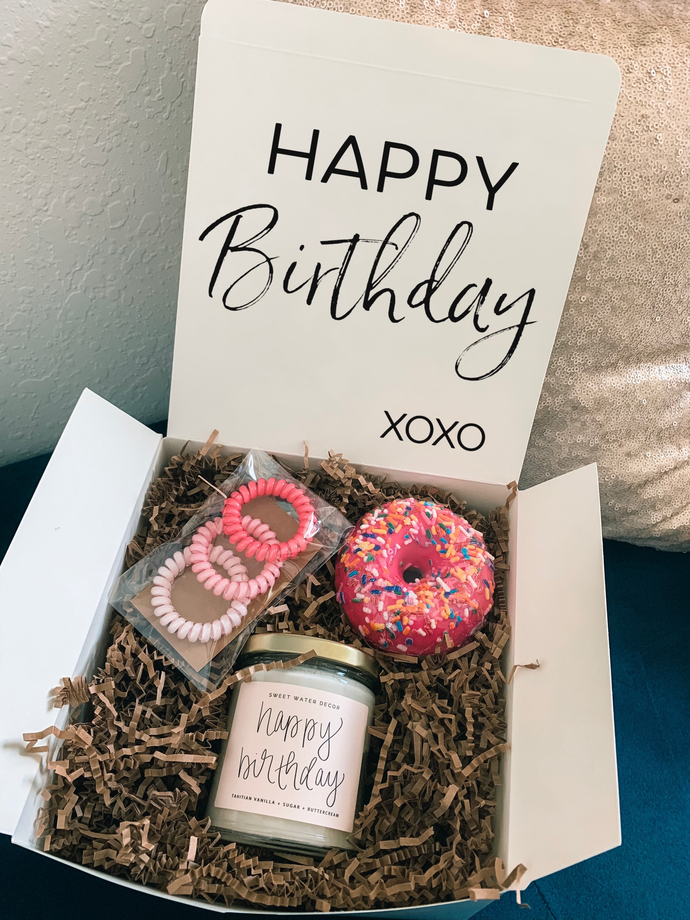 Birthday box / happy birthday box / birthday gift / custom Etsy