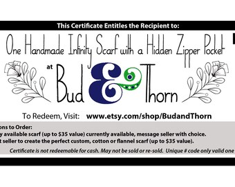 One Custom Bud & Thorn Scarf