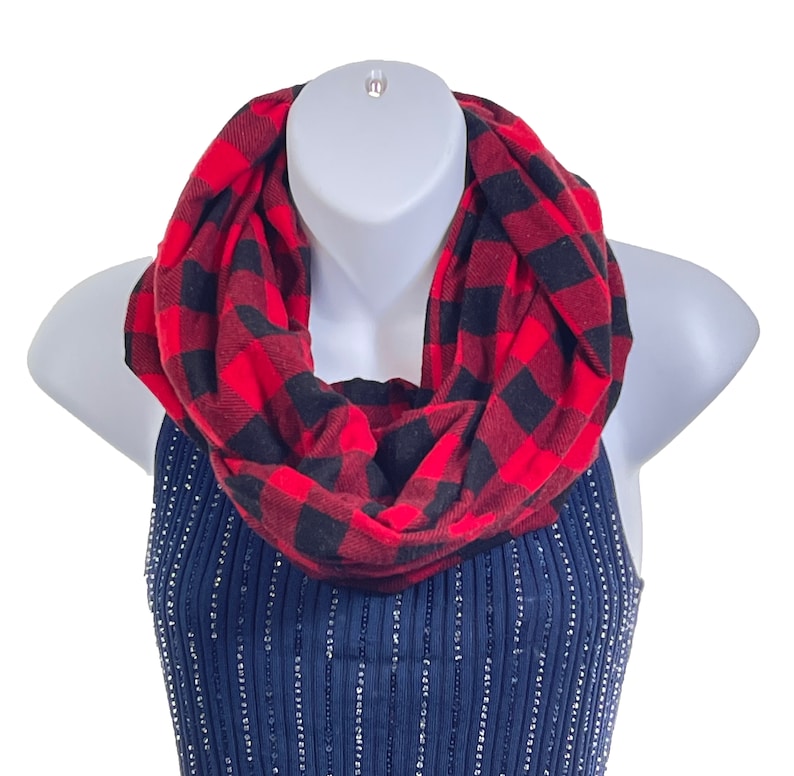 Buffalo Plaid Infinity Scarf main image 1