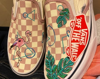 flamingo vans slip on