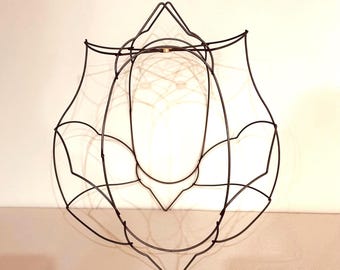 Großer viktorianischer Lampenschirm aus Draht – DIY-Lampenschirmgestell