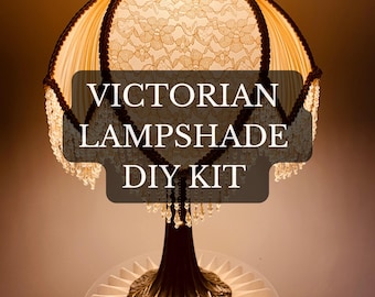 Victorian Lampshade DIY Kit: Antique Style Lighting, Home Decor Craft