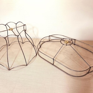 Victorian Lampshade Wire Frame Set: DIY Lamp Making Kit