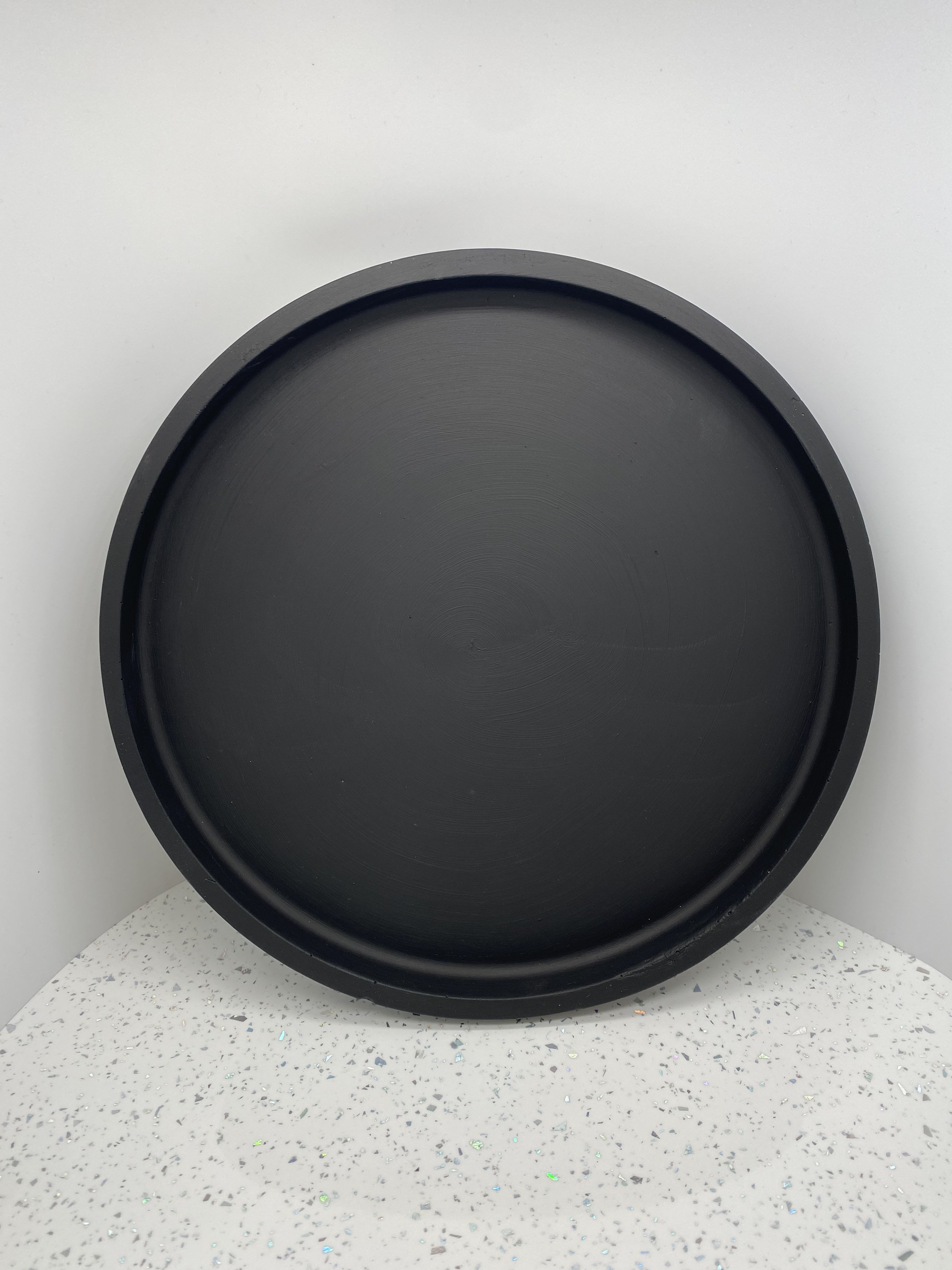 Matt black concrete Veliki tray styling tray concrete Etsy