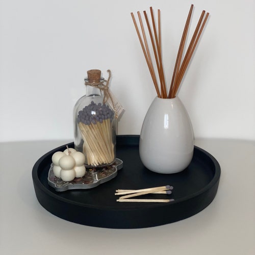 Matt Black Concrete Veliki Tray Styling Tray Concrete Etsy Canada