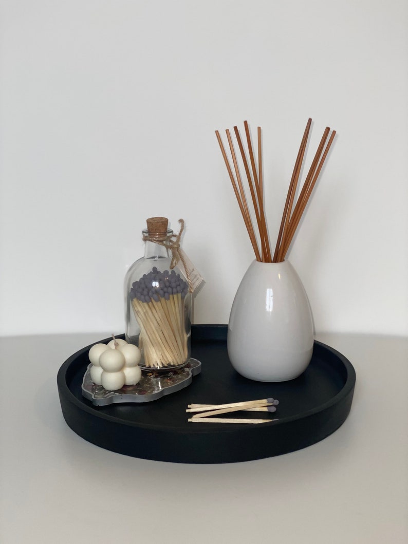 Matt Black Concrete Veliki Tray Styling Tray Concrete Etsy Canada