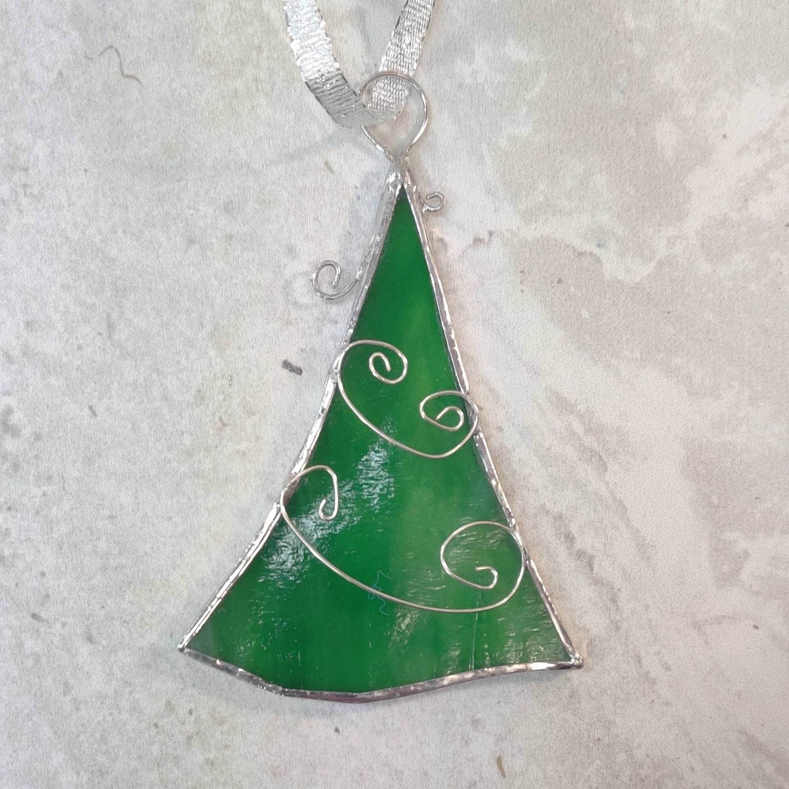 Glass Tree Ornament Stained Glass Tree Tree Window Ornament Etsy