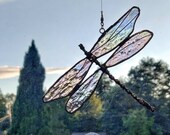 Dragonfly window decoration, dragonfly Suncatcher, glass art, lucky dragonfly