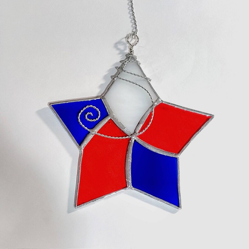 Star Window Decoration Star Suncatcher Glass Patio Star Etsy