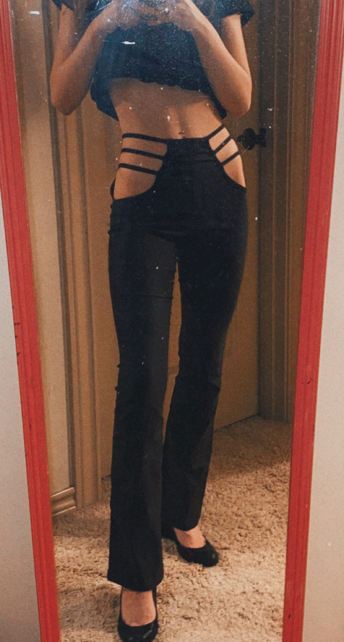 cut out pants