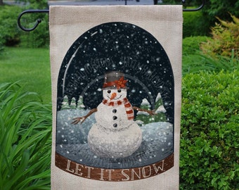 Christmas Snow Globe Clip Art / Christmas Snowman / Hand Drawn / Digital Download