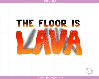 Floor is Lava Printables Etsy Floor is Lava Printables Etsy