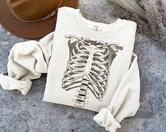 Halloween Skeleton Sublimation Clip Art / Skeleton Shirt / Hand Drawn / Digital Download