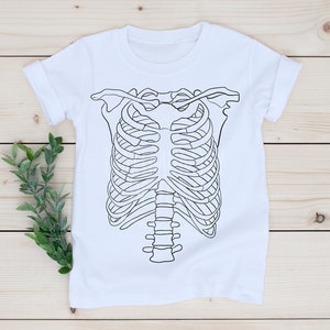 Skeleton Outline Sublimation Clip Art / Halloween Skeleton Drawing / Hand Drawn / Digital Download