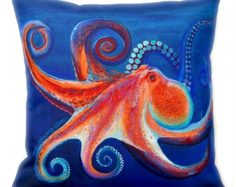16 x 16 PILLOW Octopus