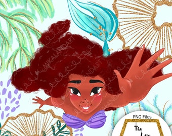 Die kleine Meerjungfrau 2023 Handgezeichnete PNG Dateien, New Ariel PNG, Transperant Hintergrund, Sofort Download, Ariel Meerjungfrau Clip Art