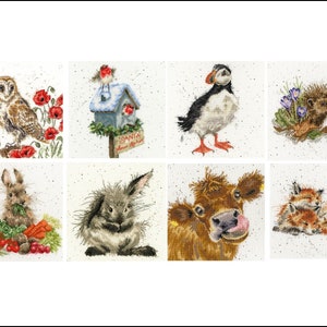 Bothy Threads Wrendale Designs Hanna Dale Counted Cross Stitch Kits Animals and Birds Continued