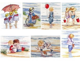 All Our Yesterdays Counted Cross Stitch Scenes by Faye Whittaker Seaside